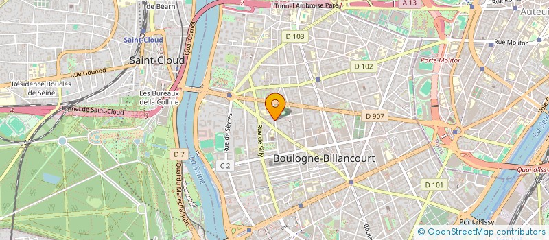 localisation de l'entreprise POLEO à BOULOGNE-BILLANCOURT