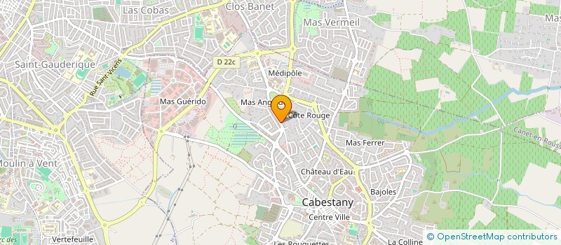 localisation de l'entreprise POLERADIO 66  CABESTANY