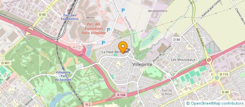 localisation de l'entreprise POLES MOBILITE 93 à VILLEPINTE