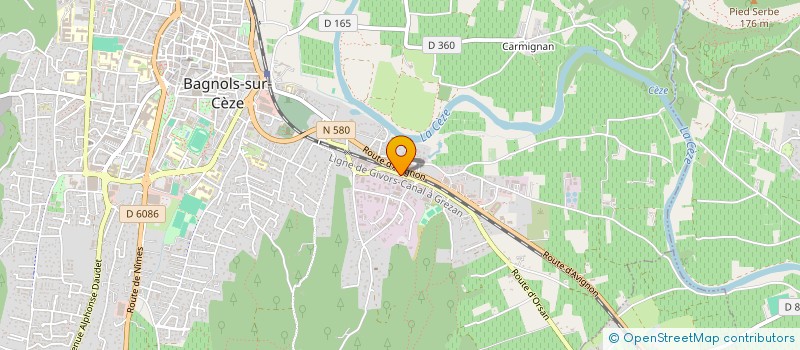 localisation de l'entreprise POLESTAR  BAGNOLS-SUR-CEZE