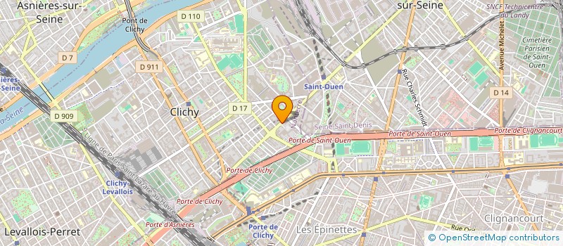 localisation de l'entreprise POLETTE à CLICHY