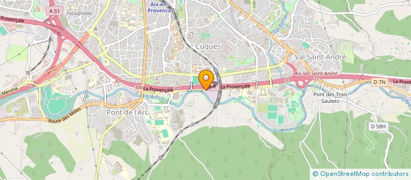 localisation de l'entreprise POLETTI ASSAINISSEMENT à AIX-EN-PROVENCE