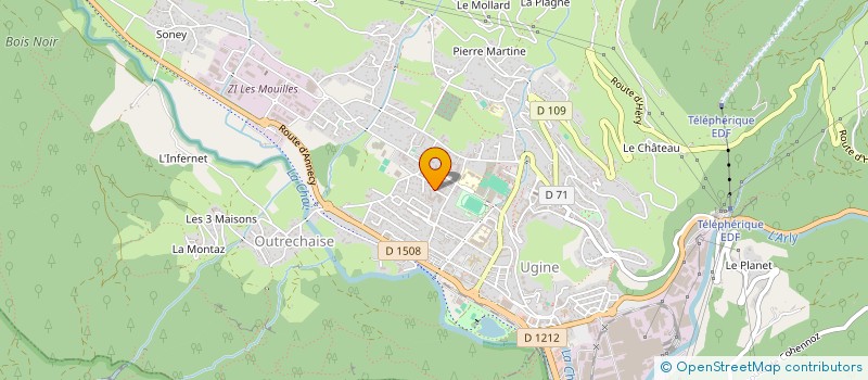 localisation de l'entreprise POLETTI INDIVISION  UGINE