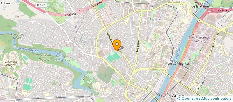 localisation de l'entreprise POLEVAVIE à ANGERS