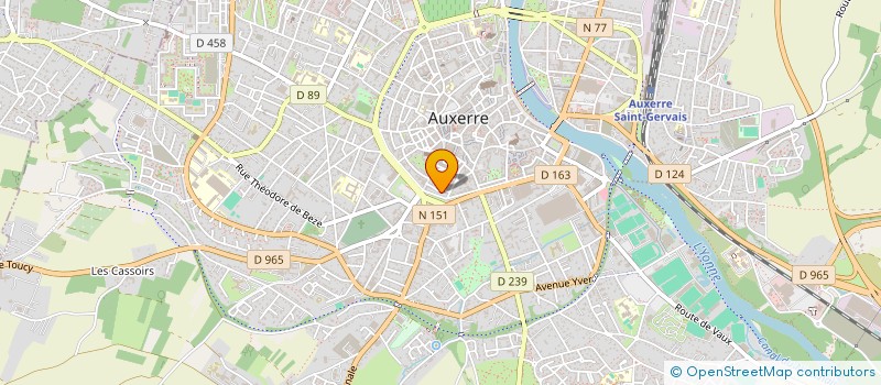 localisation de l'entreprise POLEXA à AUXERRE