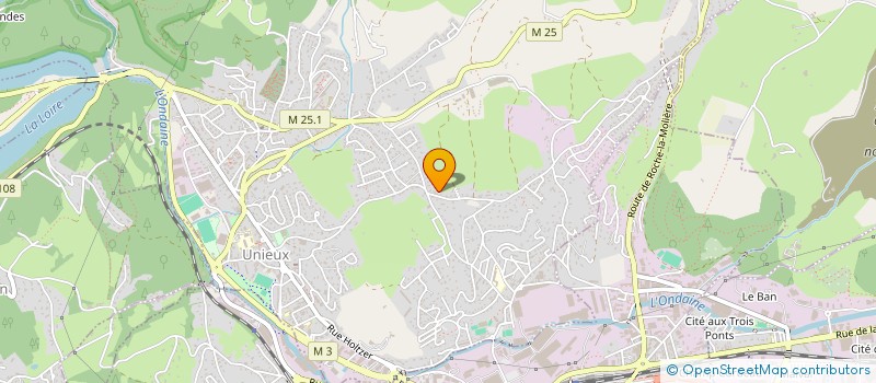 localisation de l'entreprise POLFER IMMO  UNIEUX