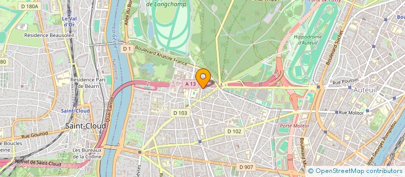 localisation de l'entreprise POLI ART PRODUCTIONS  BOULOGNE-BILLANCOURT