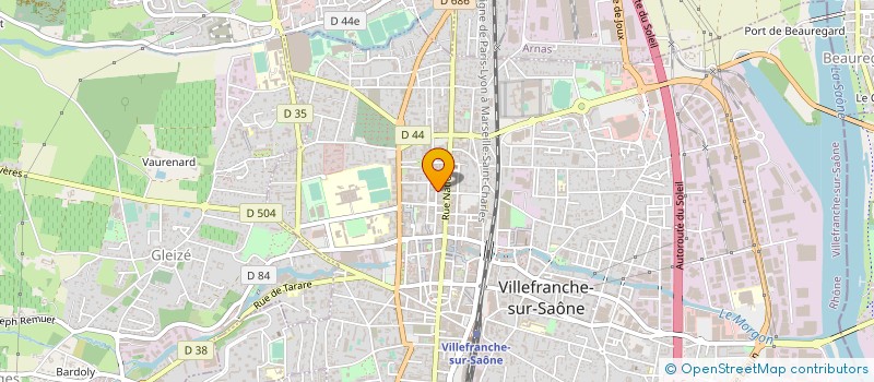 localisation de l'entreprise POLI-BIJOUX  VILLEFRANCHE-SUR-SAONE