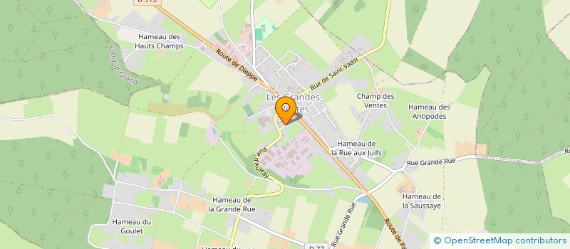 localisation de l'entreprise POLI CARRELAGE  LES GRANDES-VENTES