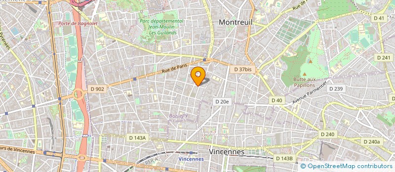 localisation de l'entreprise POLI D'OR à MONTREUIL