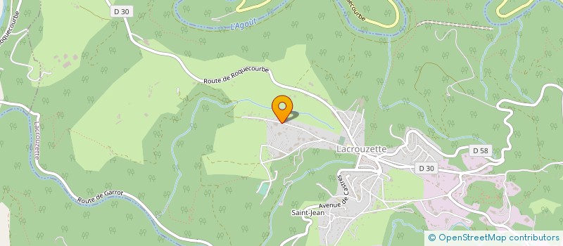 localisation de l'entreprise POLI MAX  LACROUZETTE