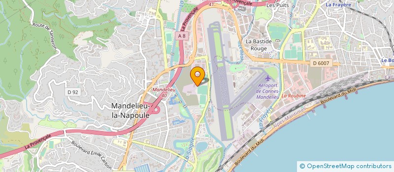 localisation de l'entreprise POLI NAVAL SERVICES à MANDELIEU-LA-NAPOULE