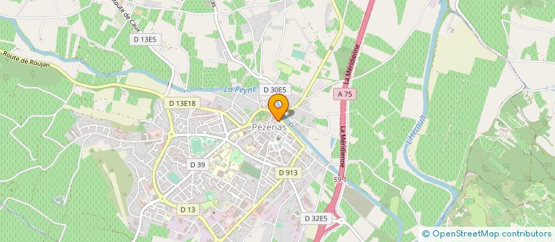 localisation de l'entreprise POLI PEZENAS  PEZENAS