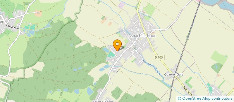 localisation de l'entreprise POLI-PLATRES  ASPACH-MICHELBACH