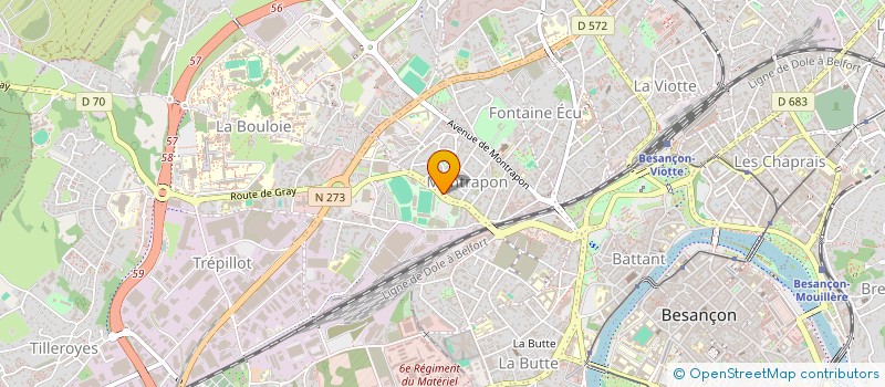 localisation de l'entreprise POLI STAR à BESANCON