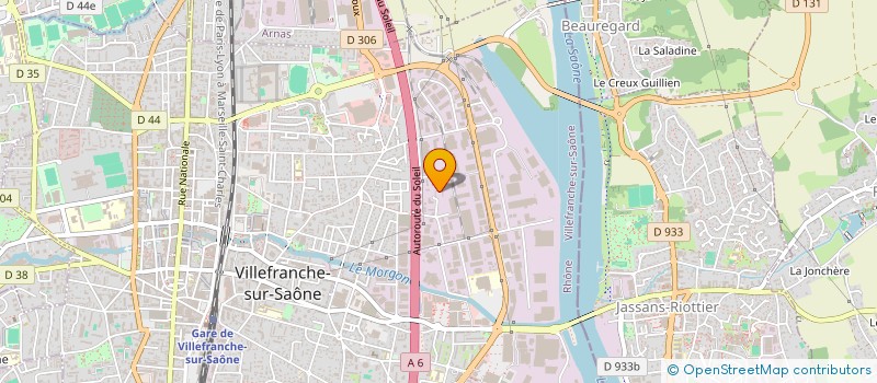 localisation de l'entreprise POLIACUM RESTAURATION  VILLEFRANCHE-SUR-SAONE