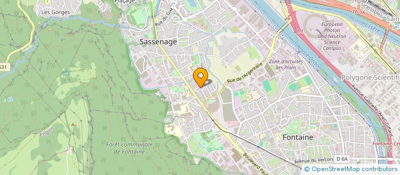 localisation de l'entreprise POLICAND à SASSENAGE