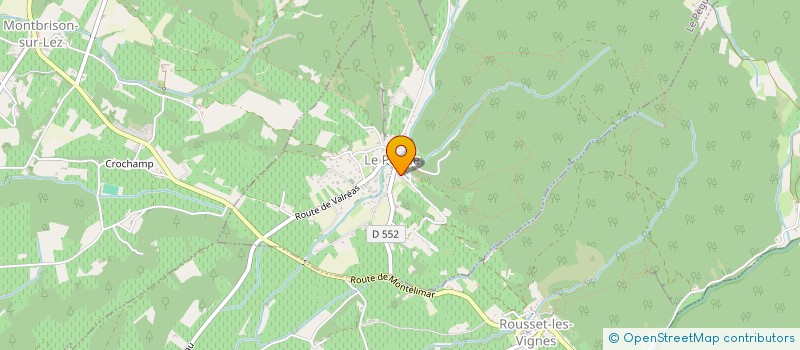 localisation de l'entreprise POLICHINELLE LA PETITE COMPAGNIE  LE PEGUE