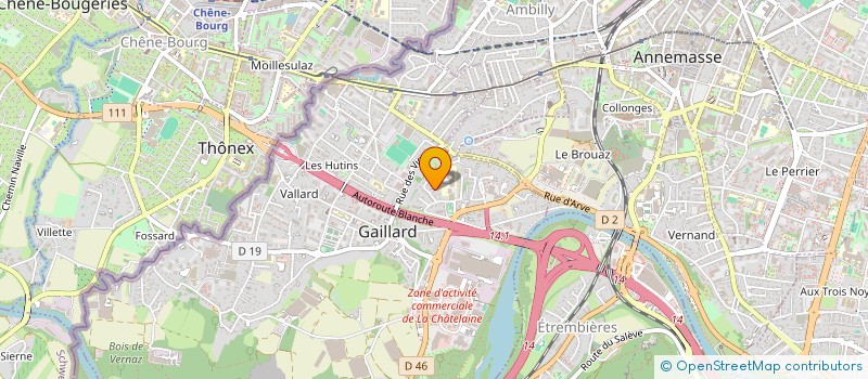 localisation de l'entreprise POLICHROME à GAILLARD