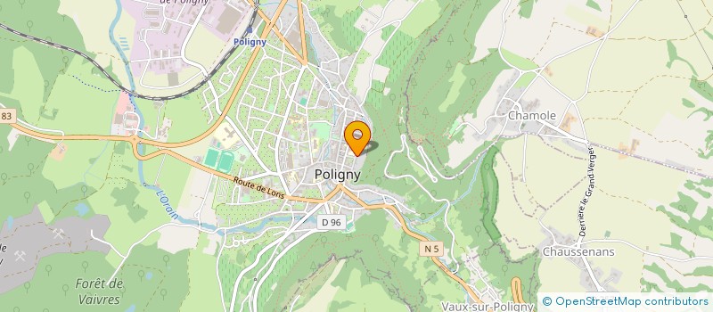 localisation de l'entreprise POLIGNY  POLIGNY