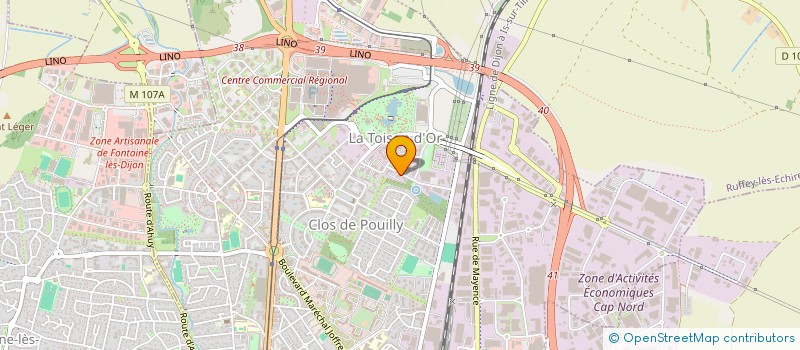 localisation de l'entreprise POLIGNY ENERGIE à DIJON