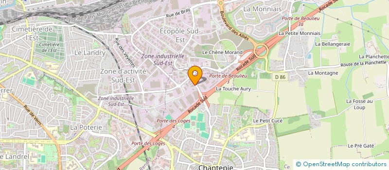 localisation de l'entreprise POLIGON  CHANTEPIE