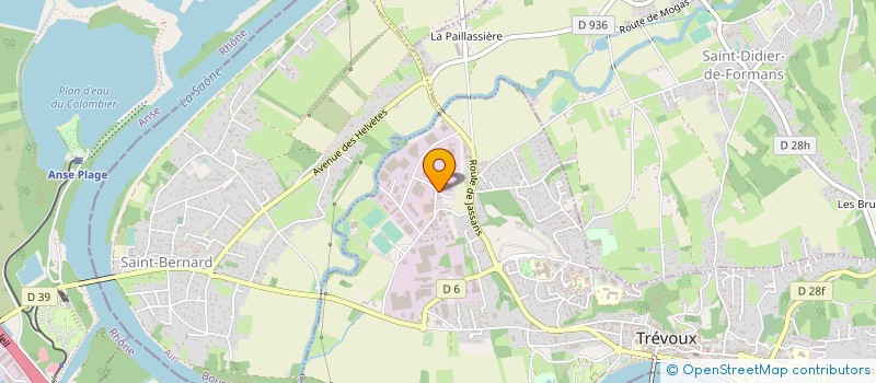 localisation de l'entreprise POLIGRAF FRANCE  TREVOUX