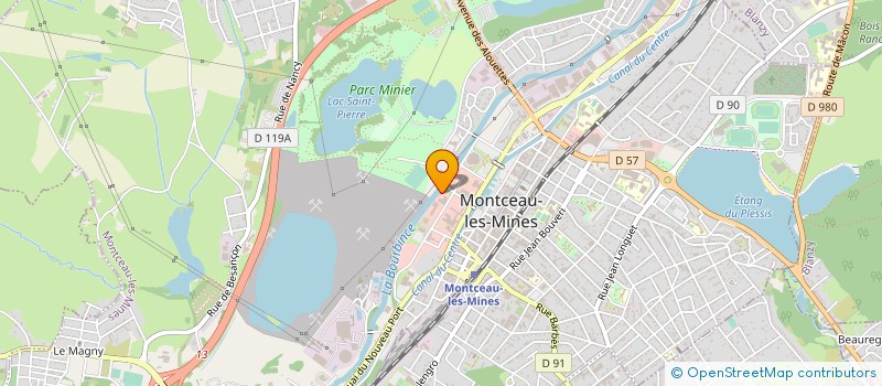 localisation de l'entreprise POLIGRAT FRANCE à MONTCEAU LES MINES