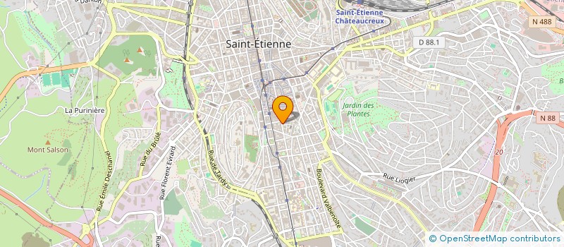 localisation de l'entreprise POLIMAT  SAINT-ETIENNE