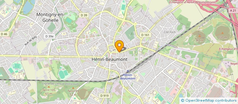 localisation de l'entreprise POLIMEX  HENIN-BEAUMONT