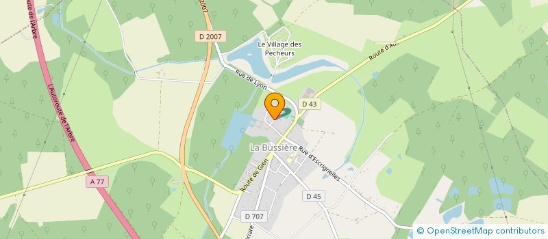 localisation de l'entreprise POLINI-FLORE ASSOCIATION POUR LA PRESERVATION DES POLINISATEURS LOCAUX ET LEURS HABITATS à LA BUSSIERE