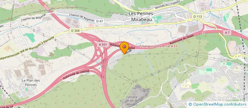 localisation de l'entreprise POLIORCETE à LES PENNES-MIRABEAU