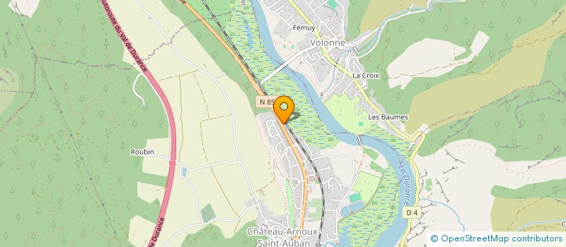 localisation de l'entreprise POLIOTTI ET FILS à CHATEAU-ARNOUX-SAINT-AUBAN