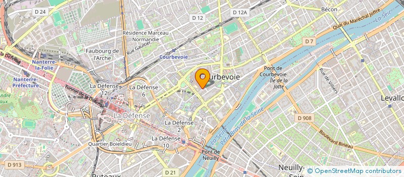 localisation de l'entreprise POLISH & CO à COURBEVOIE