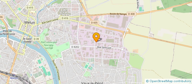 localisation de l'entreprise POLISSAGE DE LA BRIE à VAUX-LE-PENIL