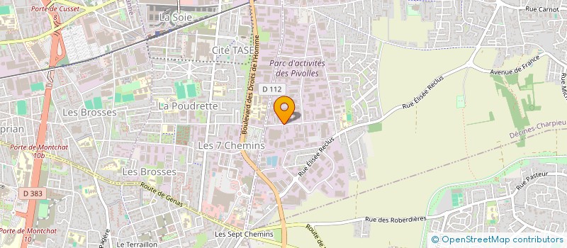 localisation de l'entreprise POLISSAGE RHONE ALPES à DECINES-CHARPIEU