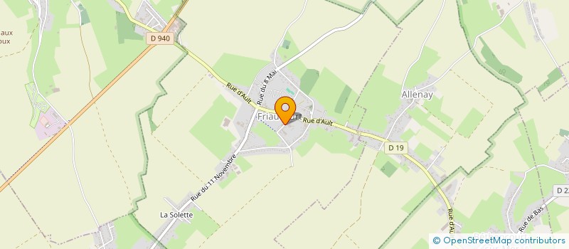 localisation de l'entreprise POLISTYL à FRIAUCOURT