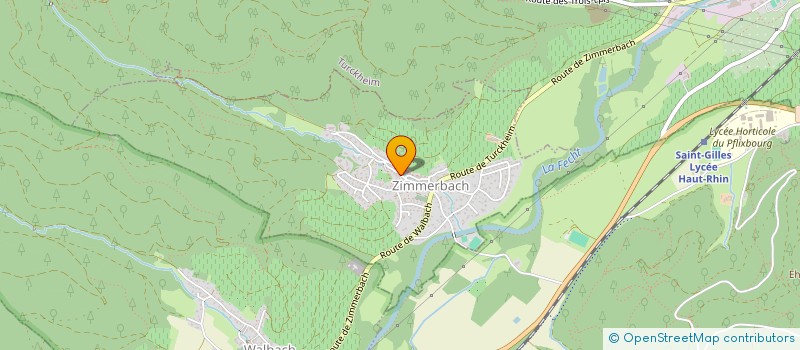 localisation de l'entreprise POLITEC SAS  ZIMMERBACH