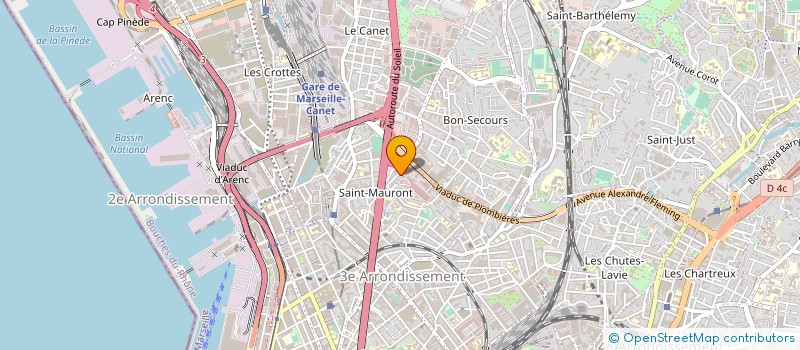 localisation de l'entreprise POLITEXT à MARSEILLE