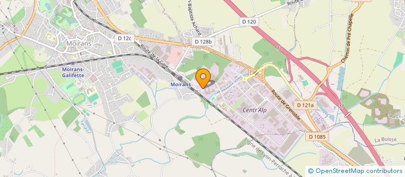 localisation de l'entreprise POLITIQUE CULTURELLE GLOBALE LYCEE PIERRE BEGHIN DE MOIRANS  MOIRANS
