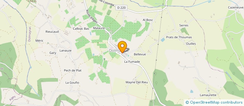 localisation de l'entreprise POLKA  DOLMAYRAC