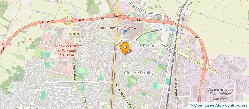 localisation de l'entreprise POLKOS à DIJON