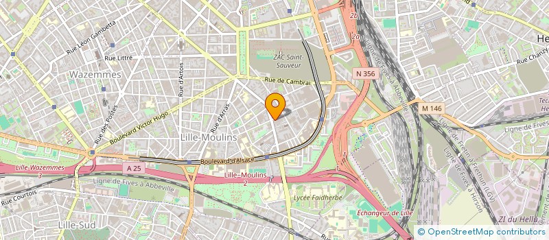 localisation de l'entreprise POLLEN  LILLE