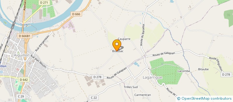 localisation de l'entreprise POLLEN SARL  AIGUILLON