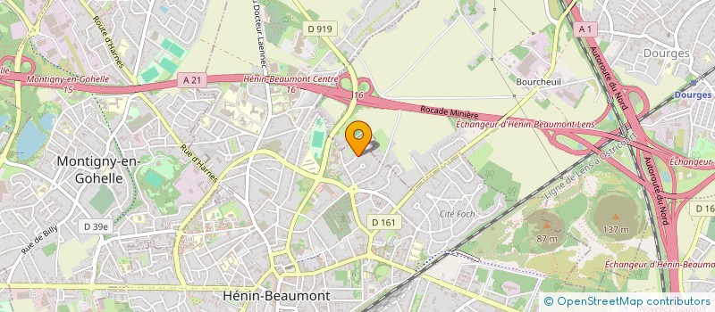 localisation de l'entreprise POLLET GESTION à HENIN-BEAUMONT