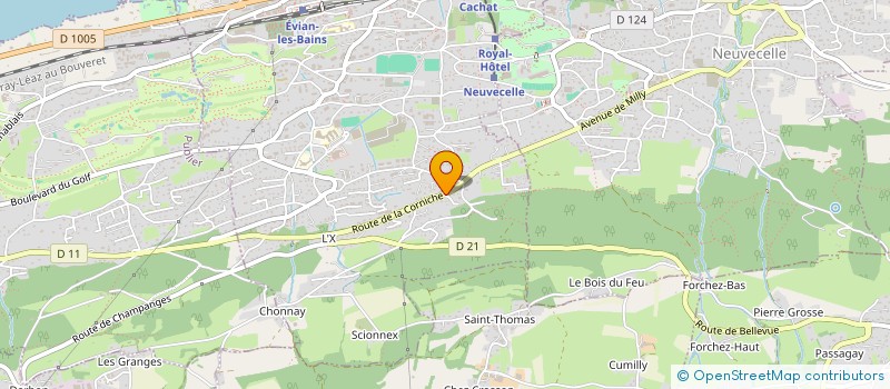 localisation de l'entreprise POLLI-PRO  EVIAN-LES-BAINS