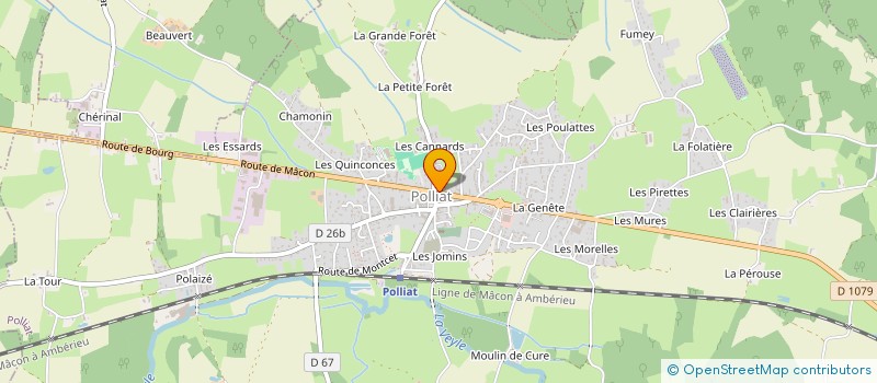 localisation de l'entreprise POLLIAT GESTION IMMOBILIER - PGI  POLLIAT