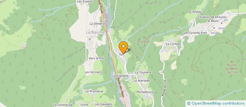 localisation de l'entreprise POLLIEN & FILS à LE BIOT