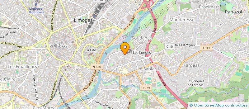 localisation de l'entreprise POLLINA II à LIMOGES