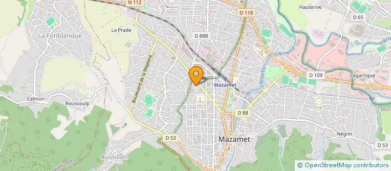 localisation de l'entreprise POLLOCK 1  MAZAMET